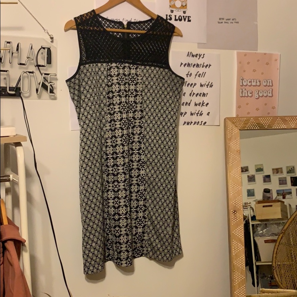 Black and white dress